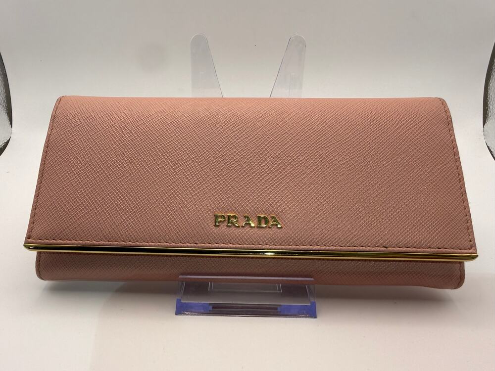 Prada Saffiano Metal Long Wallet – Orchidea Pink | With Authentication Card